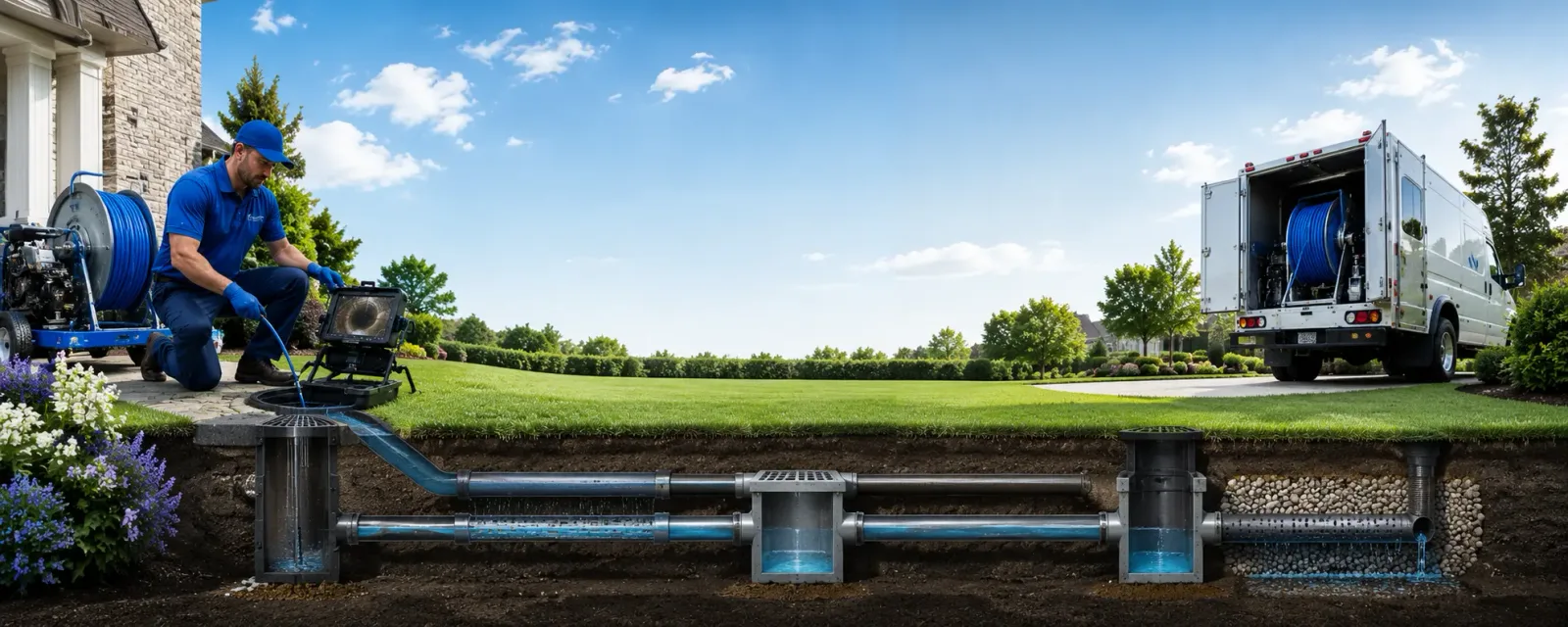 Outdoor drain cleaning information for Maramec, OK